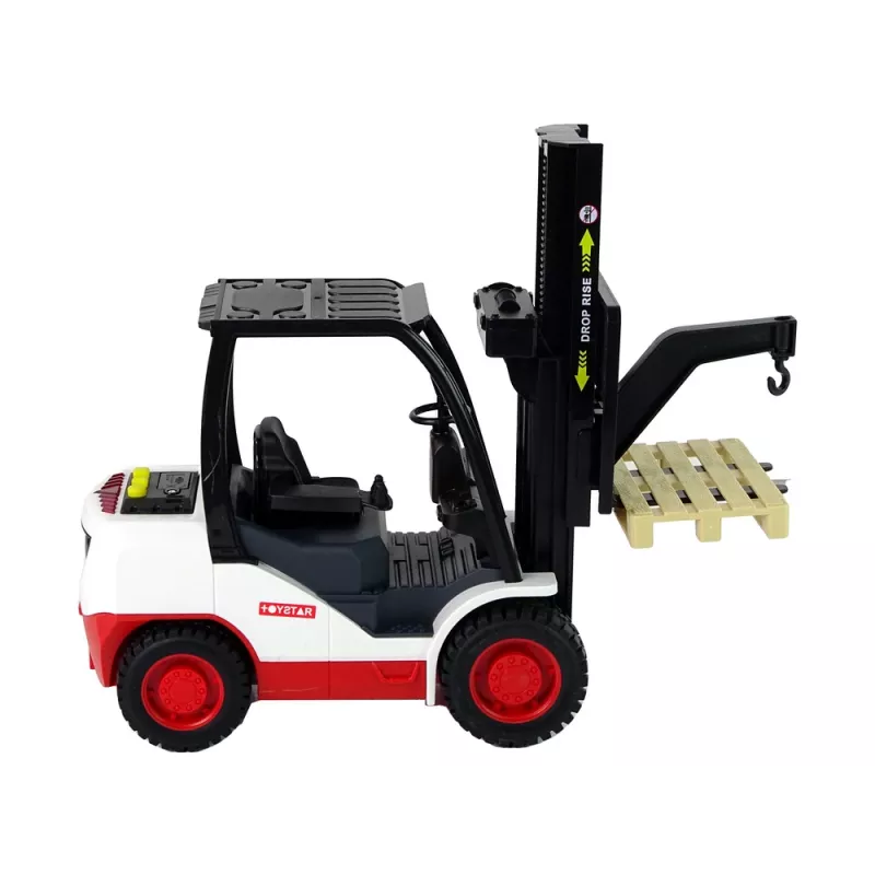 LEAN TOYS Empilhador com Garfos Móveis e Palete