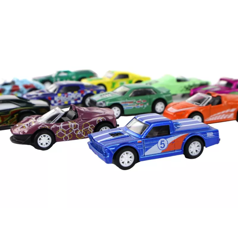 LEAN TOYS Conjunto de veículos de fricção 12 ELE metal 1:64