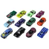 LEAN TOYS Conjunto de veículos de fricção 12 ELE metal 1:64