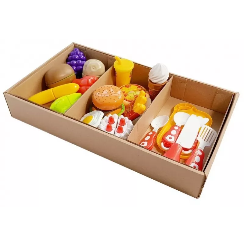 LEAN TOYS Conjunto de Corte de Frutas e Legumes