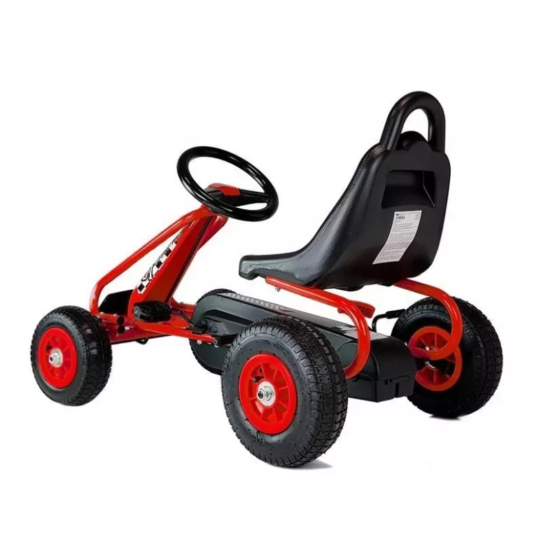 LEAN TOYS G201 Kart a pedais vermelho