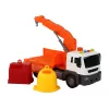 Camião do lixo com grua propulsão por fricção LEAN TOYS Laranja 1:16