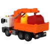 Camião do lixo com grua propulsão por fricção LEAN TOYS Laranja 1:16
