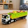 LEAN TOYS camião de transporte de alimentos verde 1:40 modelo em zamac