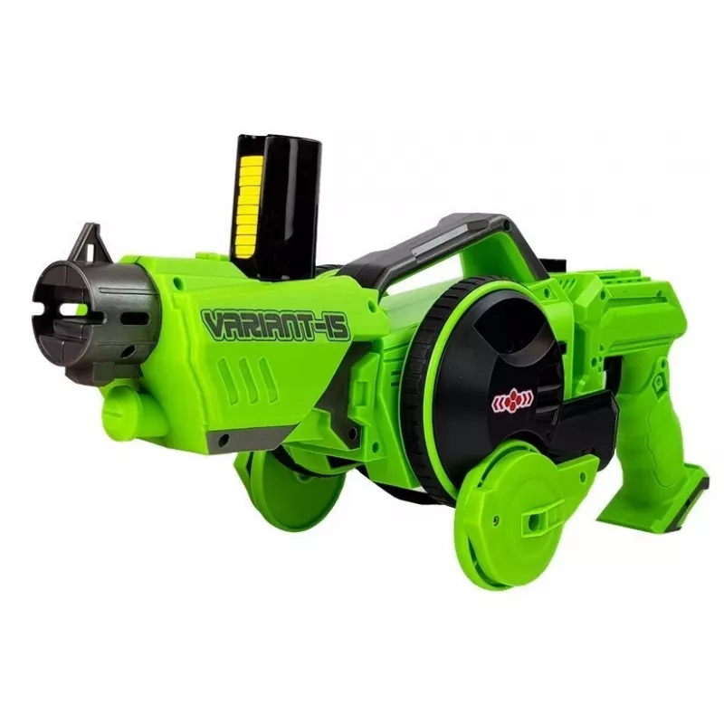 LEAN TOYS Carro Lançador de Discos de Espuma 2 em 1 Telecomandado Verde