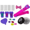 LEAN TOYS Conjunto de Penteados Chapinha com Gizes Coloridos para Mechas + Acessórios de Cabelo