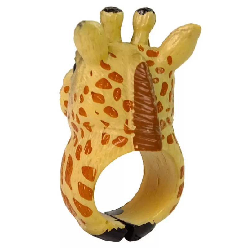 LEAN TOYS Anel de Mão Animais Educativos Girafa
