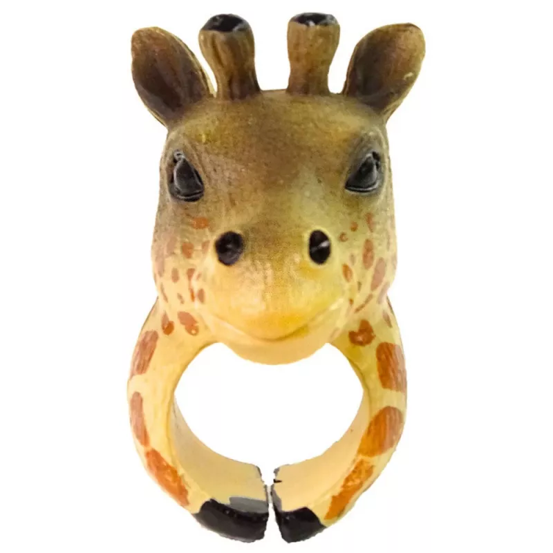 LEAN TOYS Anel de Mão Animais Educativos Girafa