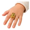 LEAN TOYS Anel de Mão Animais Educativos Girafa