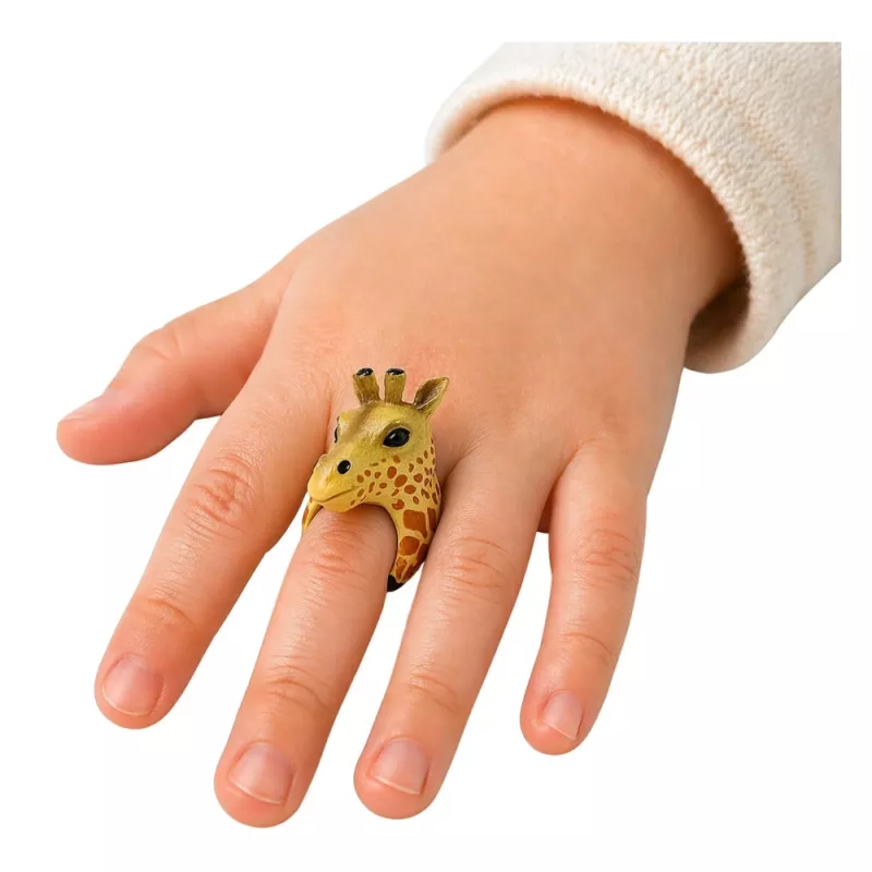 LEAN TOYS Anel de Mão Animais Educativos Girafa