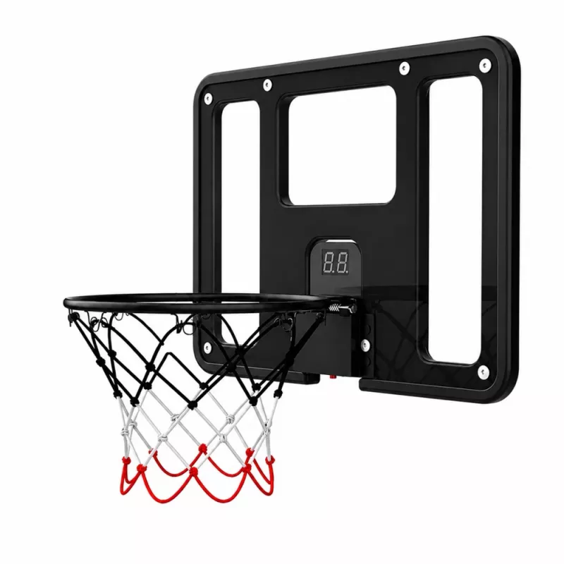 LEAN TOYS Cesto de Basquetebol Suspenso com Tábua, Contador de Pontos, Luzes e Som