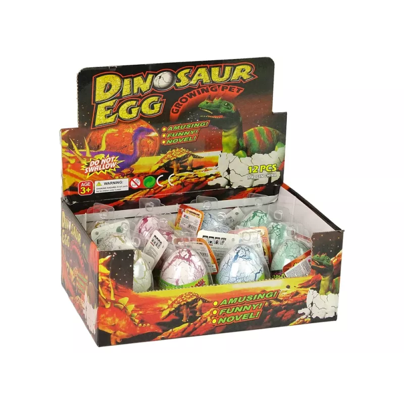 LEAN TOYS ovo de dinossauro mágico que eclode e cresce 6 cm branco