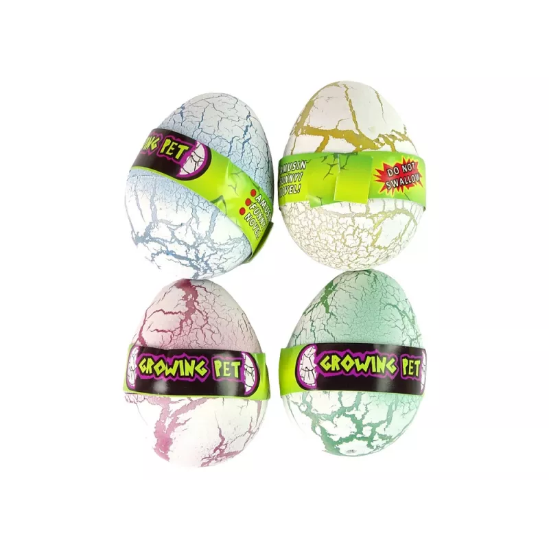 LEAN TOYS ovo de dinossauro mágico que eclode e cresce 6 cm branco