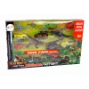 LEAN TOYS Conjunto de veículos helicóptero dinossauros 8 peças coloridas