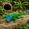 LEAN TOYS Horned Lizard Figura de borracha esticável realista 20 cm