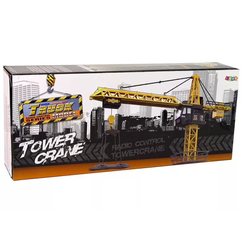 LEAN TOYS Grua Gigante com Telecomando R/C Altura 183 cm 2 Níveis de Trabalho