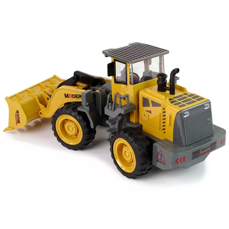 LEAN TOYS Escavadora Gigante Carregadora R/C Telecomandada Rotação 360 Graus Luzes LED