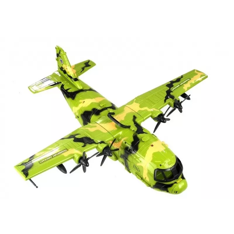 Avião militar gigante LEAN TOYS 55cm com acessórios