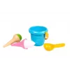 Conjunto de areia para gelados LEAN TOYS Balde azul colher 5736