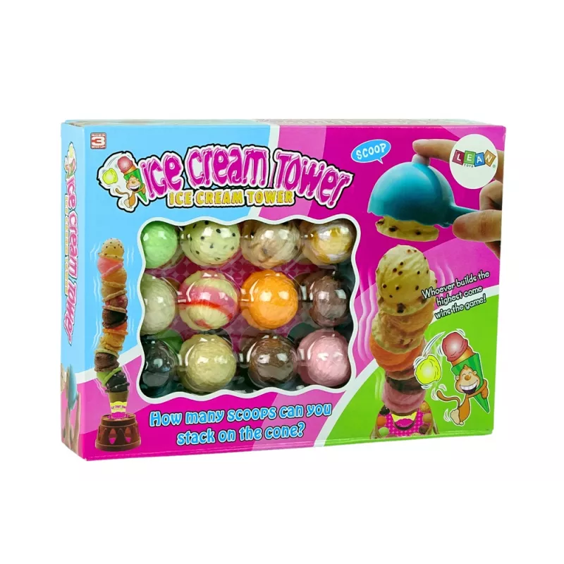 LEAN TOYS Jogo Arcade Torre de Gelados para Toda a Família
