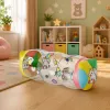 LEAN TOYS Rolo de gatinhar insuflável para bebés unicórnio 48 x 20 cm