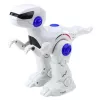 LEAN TOYS Robô dinossauro RC inteligente Tyrannosaurus Rex telecomandado – 2,4 GHz, olhos LED, sons de rugido