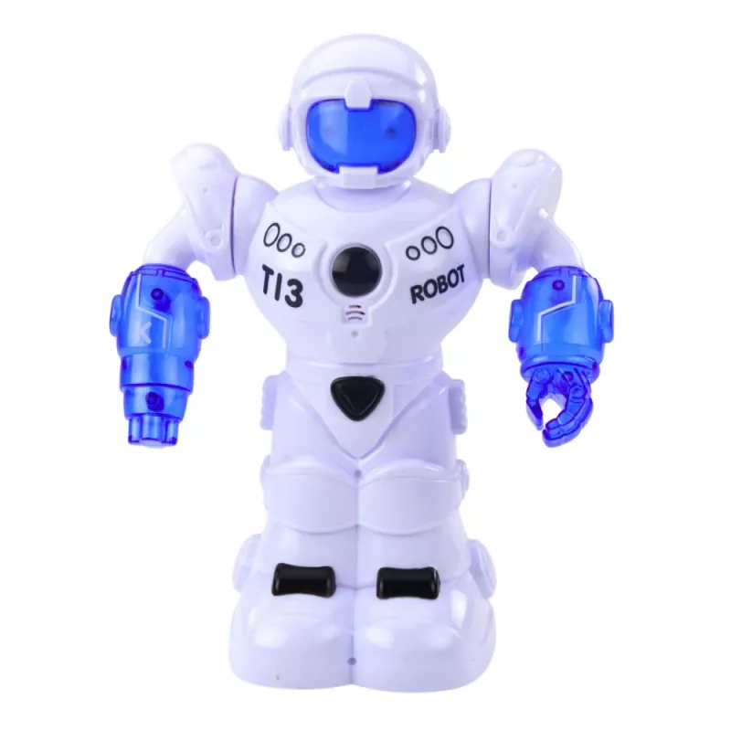 LEAN TOYS Robô inteligente telecomandado com comando RC, luzes e sons
