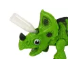 LEAN TOYS Dinossauro interativo Triceratops vapor água som verde