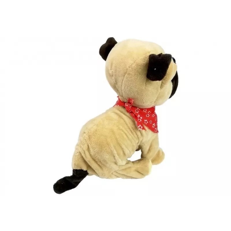 LEAN TOYS Cão interativo com trela, ladra, abana a cauda, sensores