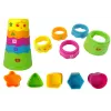 LEAN TOYS Mesa de Aprendizagem Interativa com Pista de Bolas e Escorrega Azul