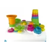 LEAN TOYS Mesa de Aprendizagem Interativa com Pista de Bolas e Escorrega Azul