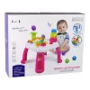 LEAN TOYS Mesa de Aprendizagem Interativa Classificador de Bolas Escorrega Rosa