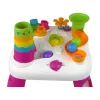 LEAN TOYS Mesa de Aprendizagem Interativa Classificador de Bolas Escorrega Rosa