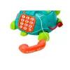 LEAN TOYS Telefone Tartaruga Interativo de Aprendizagem 6em1 Luzes Sons Verde