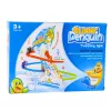 LEAN TOYS Conjunto interativo de escadas rolantes de pinguim para crianças