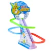 LEAN TOYS Conjunto interativo de escadas rolantes de pinguim para crianças