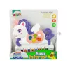 LEAN TOYS Piano Interativo Unicórnio Sons de Animais Melodias Branco