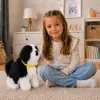 LEAN TOYS Cão de Peluche Interativo com Pelo Macio, Raça Border Collie