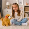 LEAN TOYS Cão de Peluche Interativo com Pelo Macio, Raça Caniche