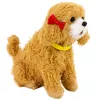LEAN TOYS Cão de Peluche Interativo com Pelo Macio, Raça Caniche