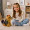 LEAN TOYS Cão de Peluche Interativo - Pelo Macio, Raça Yorkshire Terrier, Faça Festas na Cabeça e Aprenda as suas Funções