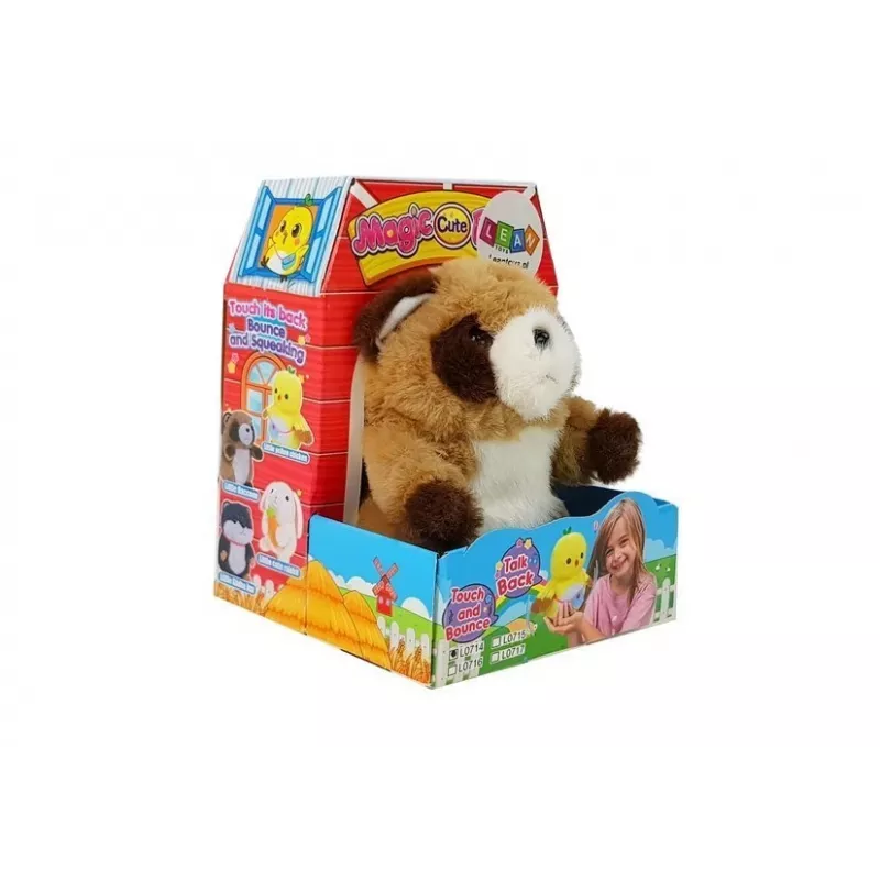 LEAN TOYS Peluche Interativo Guaxinim para Repetir
