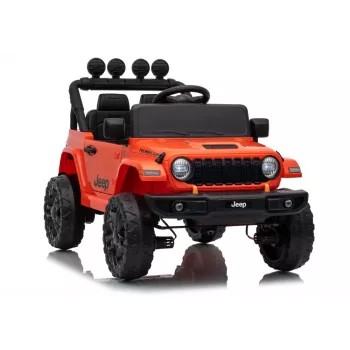 LEAN TOYS Jeep Rubicon DK-JWR558 Veículo a bateria para criança 24V laranja com comando remoto para pais