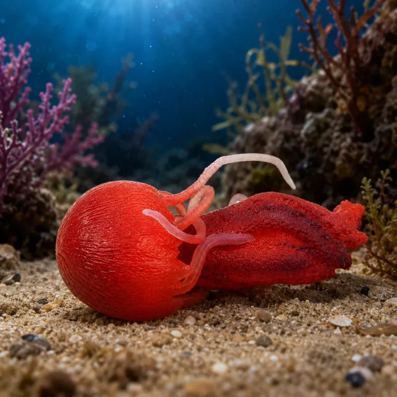 LEAN TOYS Jellyfish Figura de borracha esticável animal marinho realista 9 cm