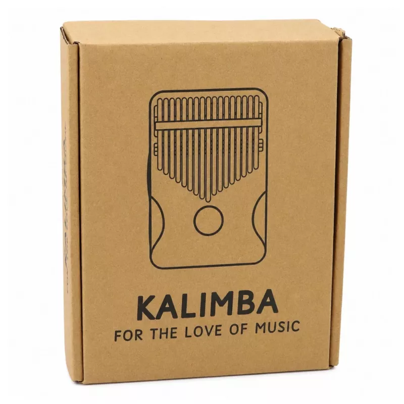 Kalimba LEAN TOYS 17 teclas instrumento musical de madeira com bolsa de acessórios