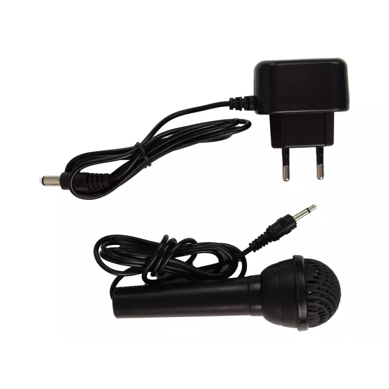 LEAN TOYS Teclado com microfone instrumento musical para crianças Preto