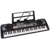 LEAN TOYS Teclado com microfone instrumento musical para crianças Preto