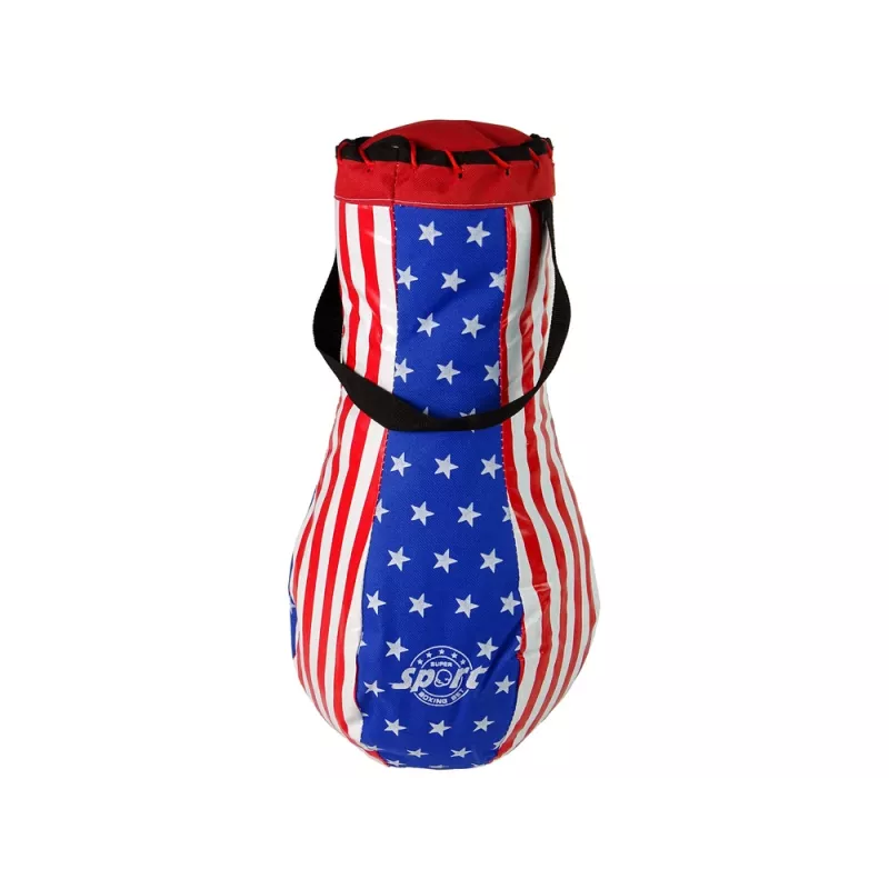 LEAN TOYS Conjunto de Saco de Boxe para Crianças, Mega Conjunto com Luvas, Conjunto de Saco de Boxe 40 cm