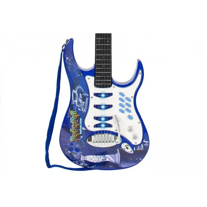 Amplificador de guitarra de brinquedo para criança LEAN TOYS com microfone e entrada MP3 - conjunto de instrumento musical a partir dos 3 anos