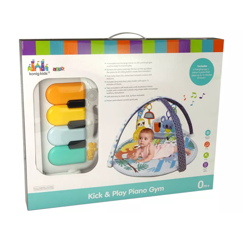 LEAN TOYS Tapete educativo koala piano melodias suspensórios